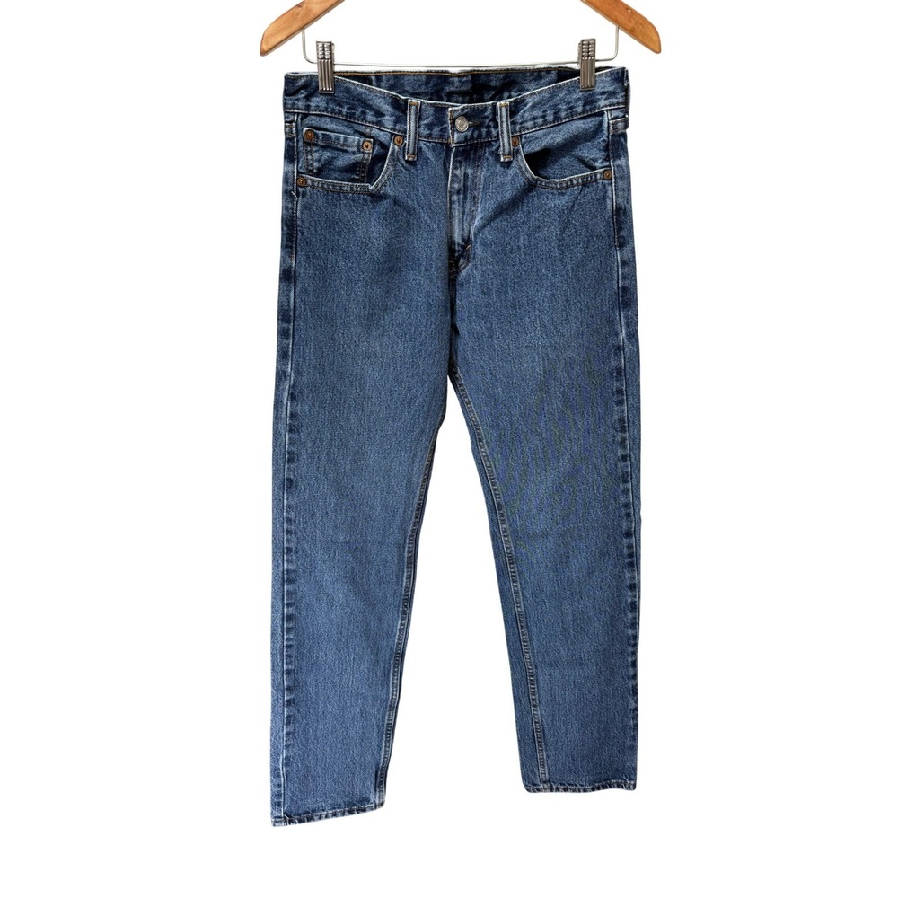 Levi's Jeans Mens 30x32 Blue 505 Regular Fit Straight Leg Medium Wash Denim